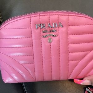 Authentic Pink Prada arm pouch